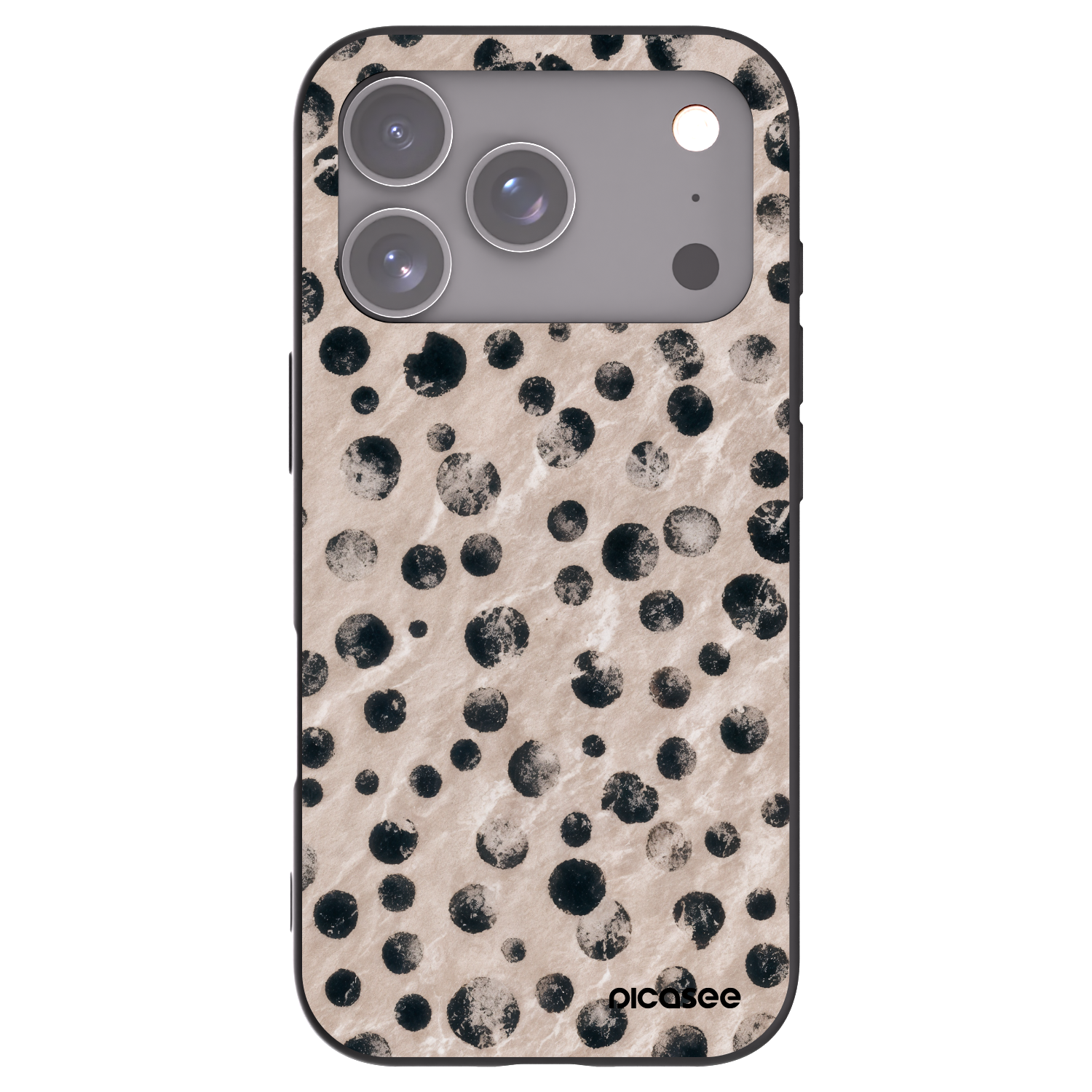 Picasee silikonový černý obal pro Apple iPhone 17 Pro - Inked