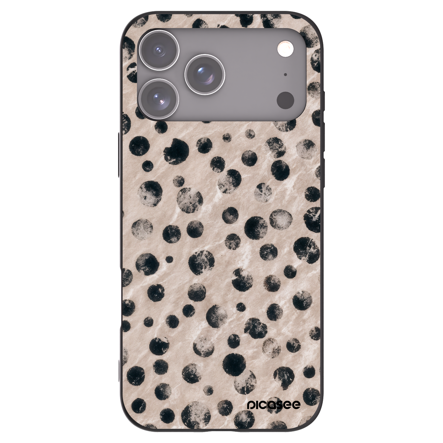 Picasee silikonový černý obal pro Apple iPhone 17 Pro Max - Inked