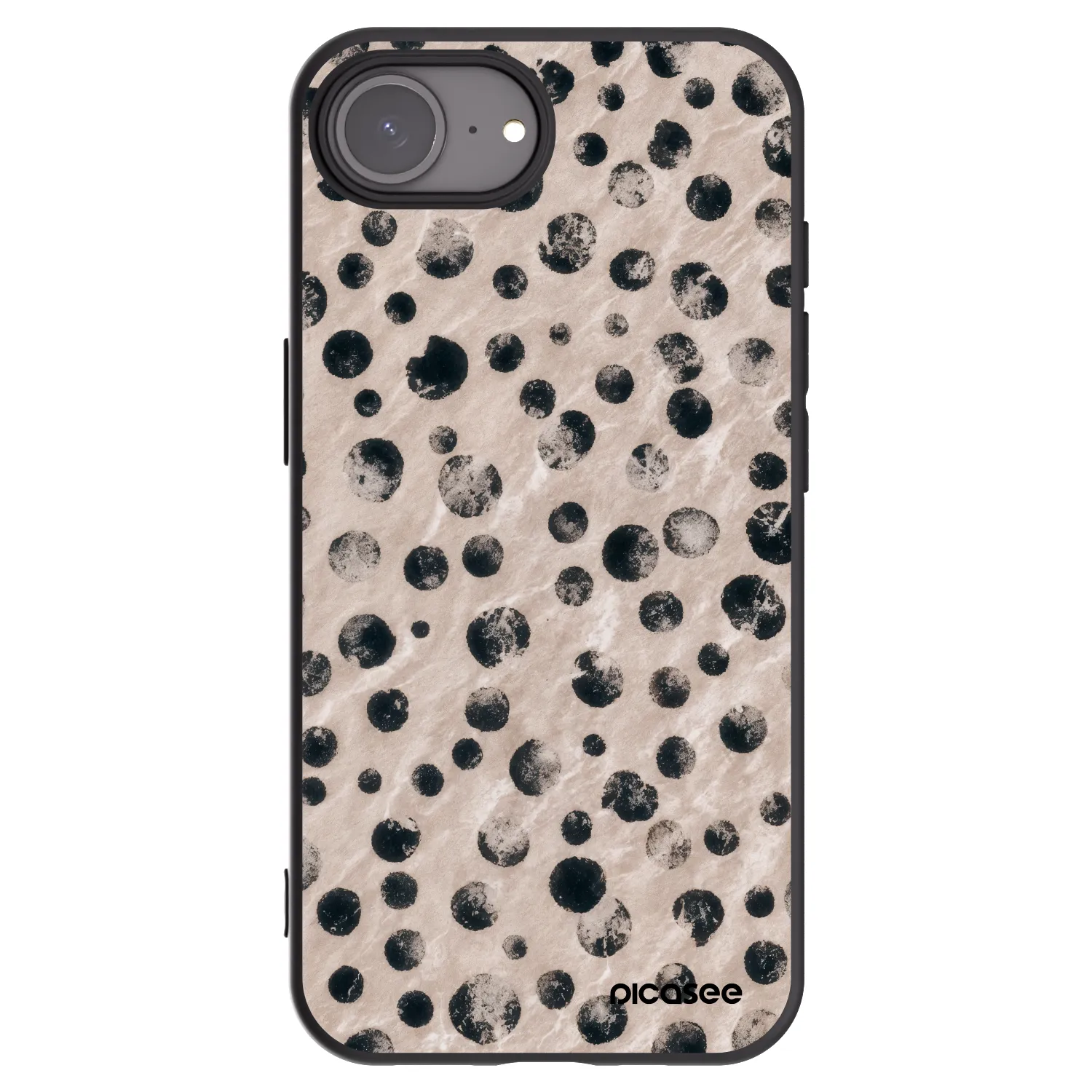 Picasee silikonový černý obal pro Apple iPhone 17e - Inked