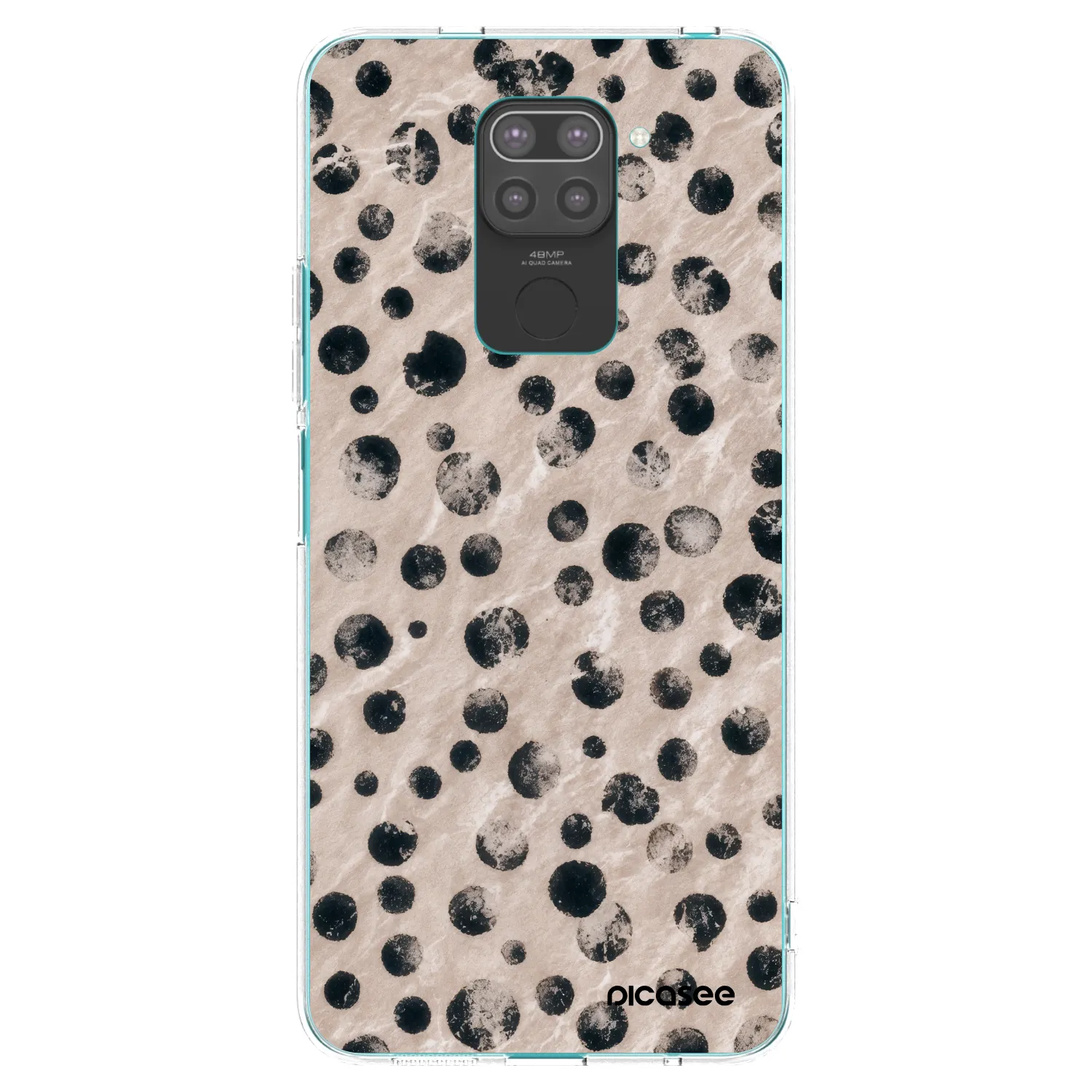 Picasee silikonový černý obal pro Xiaomi Redmi Note 9 - Inked