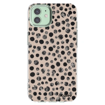 Picasee silikonový průhledný obal pro Apple iPhone 12 - Dots
