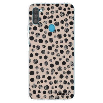 Picasee silikonový průhledný obal pro Samsung Galaxy M11 - Dots