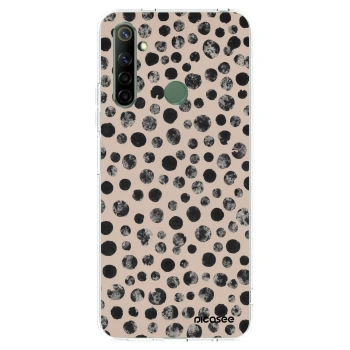 Picasee silikonový průhledný obal pro Realme 6i - Dots
