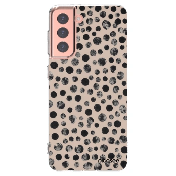 Picasee silikonový průhledný obal pro Samsung Galaxy S21 5G G991B - Dots