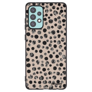 Picasee silikonový černý obal pro Samsung Galaxy A72 A725F - Dots
