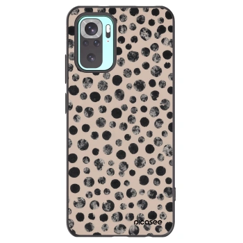 Picasee silikonový černý obal pro Xiaomi Redmi Note 10 Pro - Dots