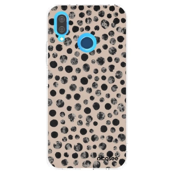 Picasee silikonový průhledný obal pro Huawei P20 Lite - Dots