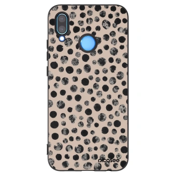 Picasee silikonový černý obal pro Huawei P20 Lite - Dots