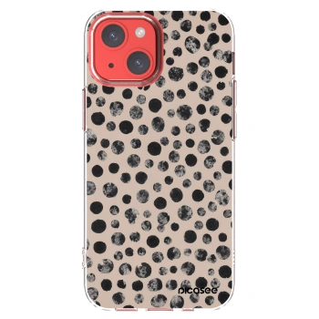 Picasee silikonový průhledný obal pro Apple iPhone 13 mini - Dots