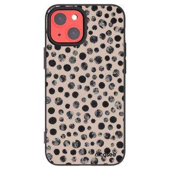 Picasee silikonový černý obal pro Apple iPhone 13 mini - Dots