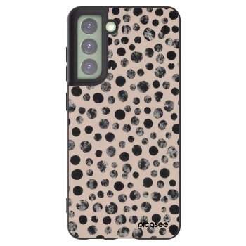Picasee silikonový černý obal pro Samsung Galaxy S21 FE 5G - Dots