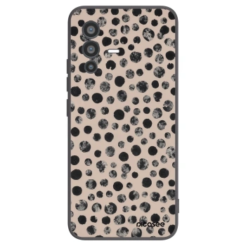 Picasee silikonový černý obal pro Vivo V23 5G - Dots