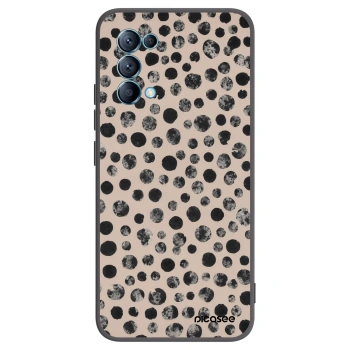 Picasee silikonový černý obal pro OPPO Reno 5 5G - Dots