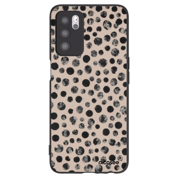 Picasee silikonový černý obal pro OPPO A16s - Dots