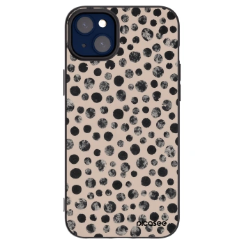 Picasee silikonový černý obal pro Apple iPhone 14 Plus - Dots