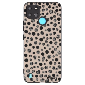 Picasee silikonový černý obal pro Realme C21Y - Dots