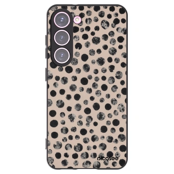 Picasee silikonový černý obal pro Samsung Galaxy S23 5G - Dots