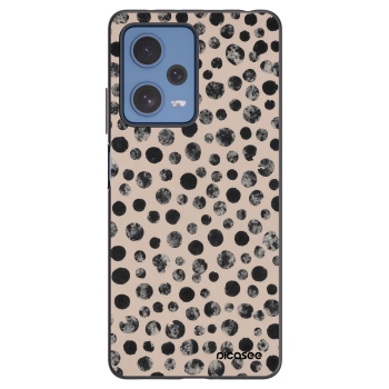 Picasee silikonový černý obal pro Xiaomi Redmi Note 12 Pro 5G - Dots