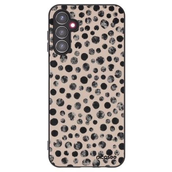 Picasee silikonový černý obal pro Samsung Galaxy A14 4G A145R - Dots