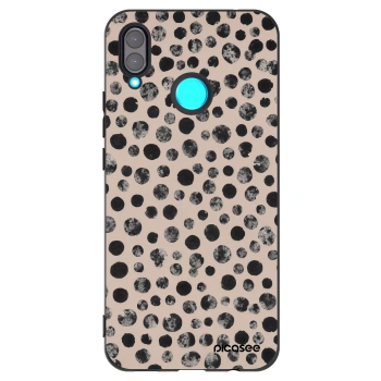 Picasee silikonový černý obal pro Huawei Nova 3 - Dots