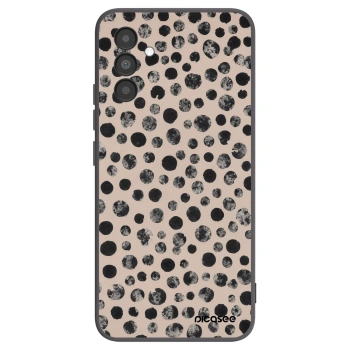Picasee silikonový černý obal pro Samsung Galaxy A04s A047F - Dots