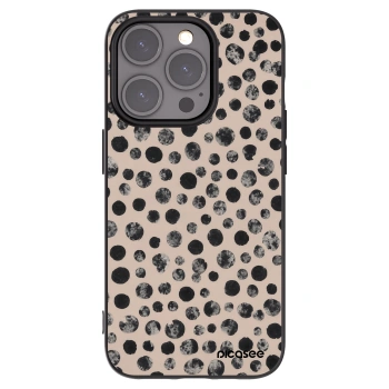 Picasee silikonový černý obal pro Apple iPhone 15 Pro - Dots