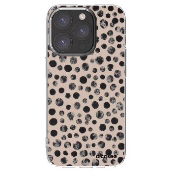 Picasee silikonový průhledný obal pro Apple iPhone 15 Pro - Dots
