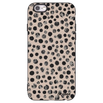 Picasee silikonový černý obal pro Apple iPhone 6/6S - Dots