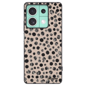 Picasee silikonový černý obal pro Xiaomi Redmi Note 13 5G - Dots