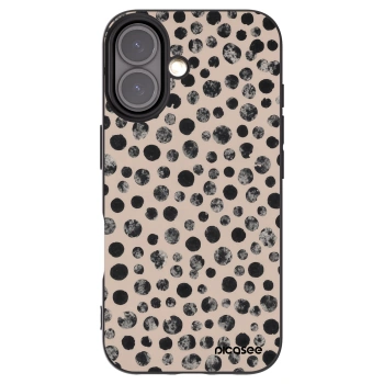 Picasee silikonový černý obal pro Apple iPhone 16 - Dots