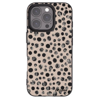 Picasee silikonový černý obal pro Apple iPhone 16 Pro - Dots
