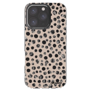 Picasee silikonový průhledný obal pro Apple iPhone 16 Pro - Dots