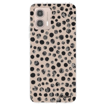 Picasee silikonový průhledný obal pro Motorola Moto G53 5G - Dots