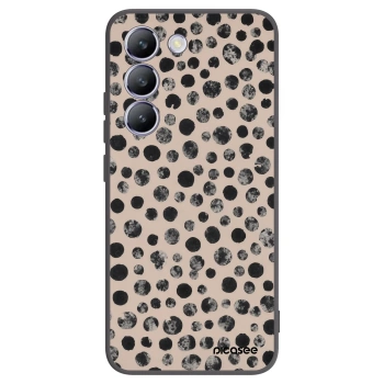 Picasee silikonový černý obal pro Vivo V40 SE 5G - Dots