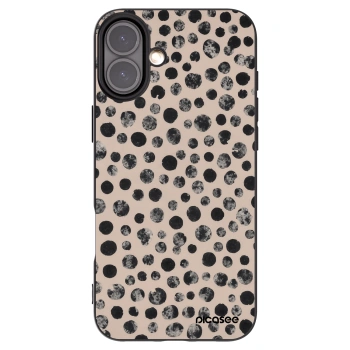 Picasee silikonový černý obal pro Apple iPhone 16 Plus - Dots