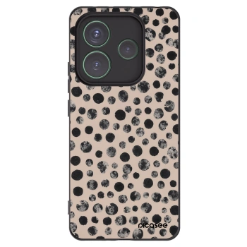 Picasee silikonový černý obal pro Xiaomi Redmi Note 14 5G - Dots
