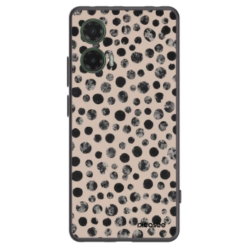 Picasee silikonový černý obal pro Motorola Moto G35 5G - Dots