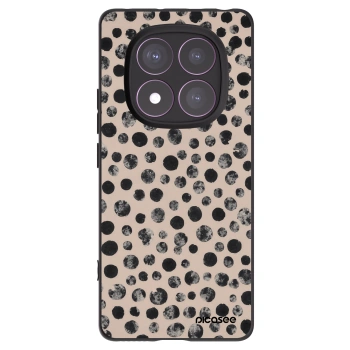 Picasee silikonový černý obal pro Xiaomi Redmi Note 14 Pro 4G - Dots
