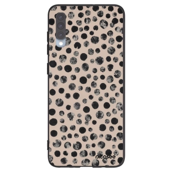 Picasee silikonový černý obal pro Samsung Galaxy A70 A705F - Dots