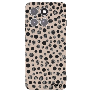 Picasee silikonový černý obal pro Motorola Edge 60 Pro - Dots