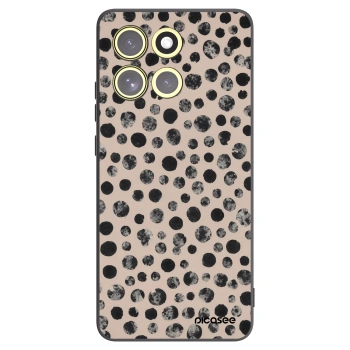 Picasee silikonový černý obal pro Motorola Moto G86 5G - Dots