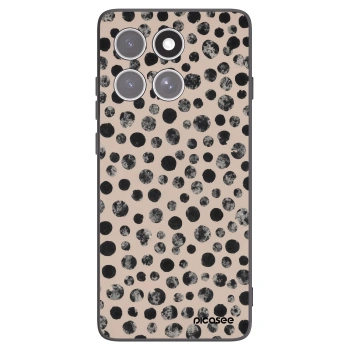 Picasee silikonový černý obal pro Motorola Edge 60 Fusion - Dots