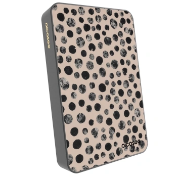 Picasee Powerbanka s MagSafe 10 000 mAh Šedá - Dots