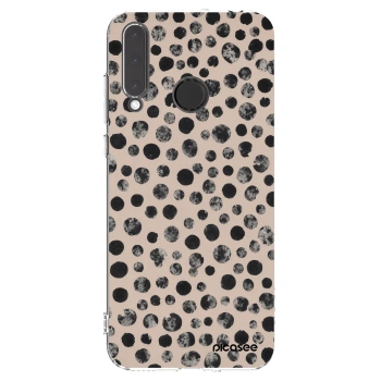 Picasee silikonový průhledný obal pro Honor 20 Lite - Dots