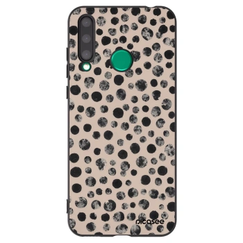 Picasee silikonový černý obal pro Honor 20 Lite - Dots
