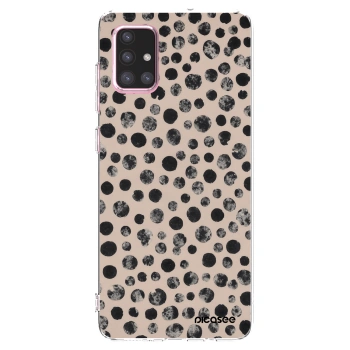 Picasee silikonový průhledný obal pro Samsung Galaxy A71 A715F - Dots