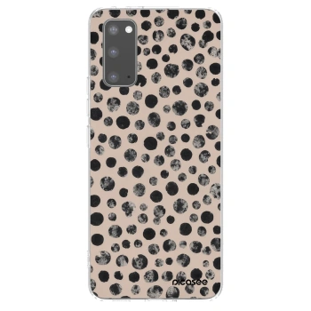 Picasee silikonový průhledný obal pro Samsung Galaxy S20 G980F - Dots