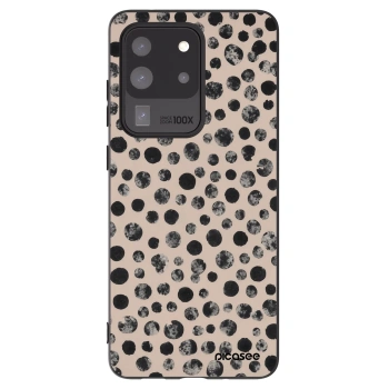 Picasee silikonový černý obal pro Samsung Galaxy S20 Ultra 5G G988F - Dots