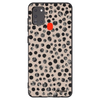 Picasee silikonový černý obal pro Samsung Galaxy A21s - Dots