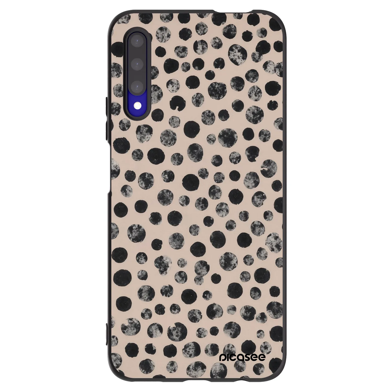 Picasee silikonový černý obal pro Honor 9X Pro - Dots